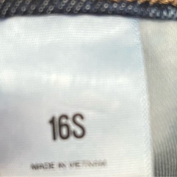 Express 16S 70s Flare Jeans Womens Large Short 0842 Flex Mid Rise Dark blue - Picture 9 of 13